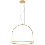 Luminaria Avant Pendente Cage Amendoa 500mm