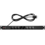 Protetor Eletrônico 8 Tomadas 2p+t Preta