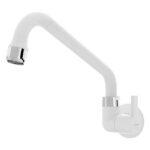 Torneira Inclinada Cozinha Parede Confort Branca