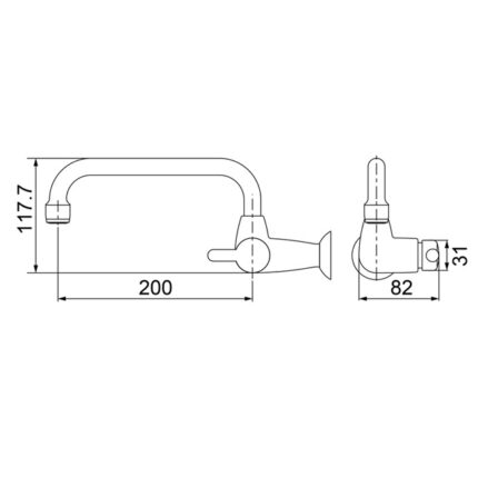 Torneira Lorenzetti Abs Branco Cozinha F31 1164