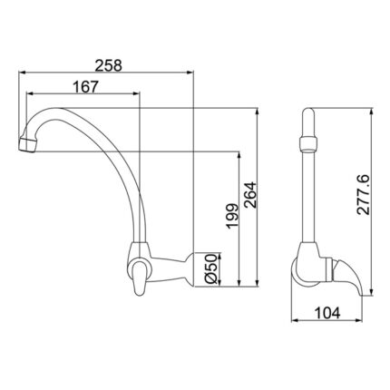 Torneira Lorenzetti Abs Cromado Cozinha F56 1168