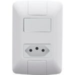 Interruptor Aria 1 Simples + Tom 2p+t 10a Branco