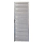 Porta De Aluminio Nat Veneziana 0,60x210 Ld Esq Ref: 3168