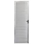 Porta De Aluminio Nat Veneziana 0,70x210 Ld Dir Ref: 3741