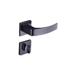 Fechadura Alianca 4203bp Quadratta Wc Preta Brilhante - P