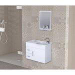 Armario A J Rorato Siena 055,5 Branco Com Espelheira