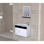 Armario A J Rorato Siena 055,5 Preto Com Espelheira