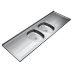 Pia Inox Ghel Plus 430 2,00m 2 Cubas Ref: Plus