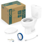 Kit Completo Celite Bacia Com Caixa Acopla Acesso Branco