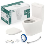 Kit Completo Celite Bacia Com Caixa Acopla Slim Branco