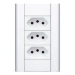 Tomada Fame Modular 2p+t 10a Tripla