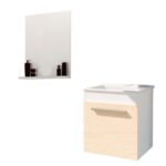 Gabinete Fimap Hit 45cm Branco / Bordo