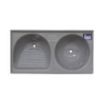 Tanque Fibrasol Sintetico Duplo 100x53cm Cinza Ref: 22387