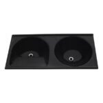 Tanque Fibrasol Sintetico Duplo 140x62cm Preto Ref: 24870