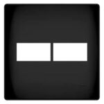 Placa Fame Habitat 2 Modulos 4x4 Com Suporte Preto