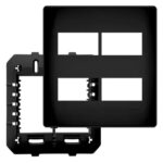Placa Fame Habitat 4 Modulos Dist 4x4 Com Suporte Preto