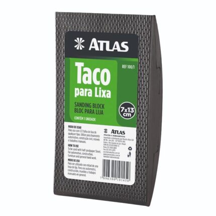 Taco Para Lixa Atlas 13x07cm