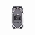 Modulo De Rede Rj45 Novara Pt Gra/Cro Ref: 1600/74 - P