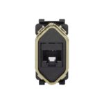 Modulo De Rede Rj45 Novara Pt Gra/Gold Ref: 1600/171 - P