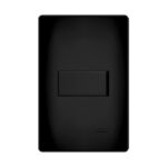 Interruptor Fame Habitat 1 Simples Horizontal Preto