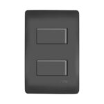 Interruptor Fame Habitat 2 Simples Dist Preto