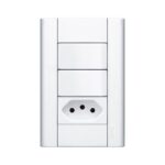 Interruptor Fame Modular 2 Simples + 1to