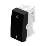 Modulo De Interruptor Fame Habitat Bipolar Simples Preto
