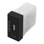 Modulo De Tomada Usb Fame Habitat 5v 3a Preto