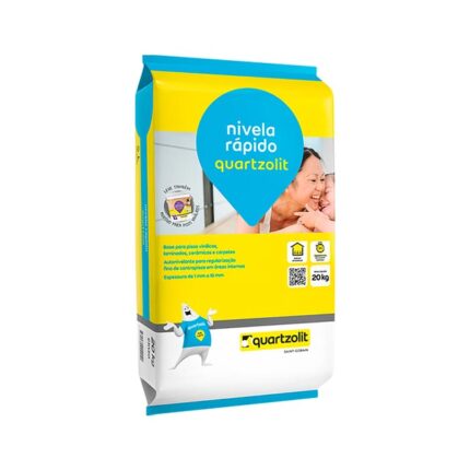 Nivela Rapido Para Piso Vinilico Quartzolit 20 Kg