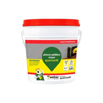 Pintura Asfaltica Acqua Quartzolit 3,6lt