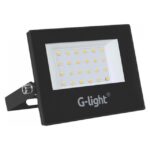 Refletor Led G-Light Slim 020w Preto Autovolt 3000k