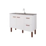 Balcao Cozinha Mgm Slim 1,34 Branco