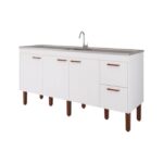 Balcao Cozinha Mgm Slim 1,74 Branco