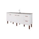 Balcao Cozinha Mgm Slim 1,94 Branco