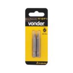Jogo De Bits Phillips Vonder 50mm x 1/4 Nº1 2Pcs