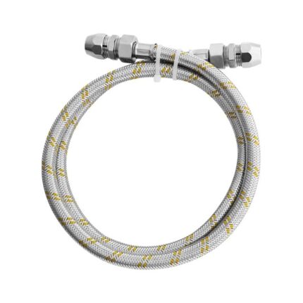 Kit Ligacao Blukit Flex Para Gas 1,20mt Com Adaptador 1/2 x 3/8