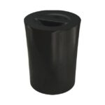 Lixeira Arquitech Redonda 10L Preto Vulcano