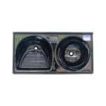 Tanque Fibrasol Sintetico Duplo 140x62cm Cinza Ref: 24925