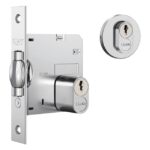 Fechadura Stam Rolete 1005 Redonda Roseta Inox