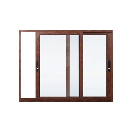 Janela Aluminio Amadeirada Liso 1,00x1,20 2 Fls Ref: 20878