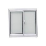 Janela Aluminio Mine Smg Natur Liso 0,50x1,00 2 Fls Ref: 55282.0 (A X L)