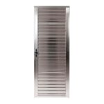 Porta De Aluminio Smg Nat Veneziana 0,80x210 Ld Esq Ref: 64487.0