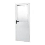Porta De Aluminio Smg Nat Veneziana 1 Vidro Liso 0,80x210 Ld Esq Ref: 64129.0